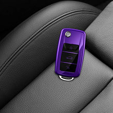 Carica l'immagine nel visualizzatore di Gallery, kwmobile Cover Copri-Chiave Compatibile con VW Skoda Seat violetto brillante