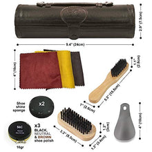 Carica l'immagine nel visualizzatore di Gallery, Stone &amp; Clark Kit Polish &amp; Care 8PC Scarpe Marrone Scuro