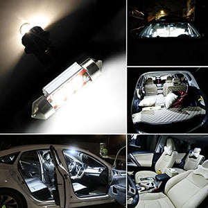 Audew 6 x 36mm C5W LED Lampadine Auto 10 4014SMD DC 12V - Per