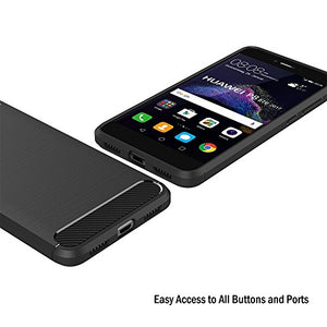 AICEK Cover Huawei P8 Lite 2017, Nero Custodia 2017 Silicone - Ilgrandebazar