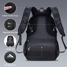 Carica l&#39;immagine nel visualizzatore di Gallery, HOMIEE Zaino Uomo 17.3 Pollici Zaino Porta PC Antifurto 40L Bagaglio a Mano Zaini PC Portatili da Viaggio per Laptop Computer Lavoro Ufficio Scuola Università Unisex Nero Casual