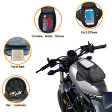 Carica l&#39;immagine nel visualizzatore di Gallery, Motociclo Borse serbatoio - Oxford borsa con sacco nero per motocicletta -...