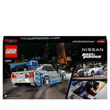 Carica l'immagine nel visualizzatore di Gallery, LEGO 76917 Speed Champions 2 Fast 2 Furious Nissan Skyline GT-R (R34) Macchina Giocattolo, Modellino Auto da Collezione 2023 con Minifigure, Giochi per Bambini