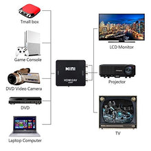 Carica l'immagine nel visualizzatore di Gallery, Convertitore da HDMI a AV, Asbter a RCA AV/CVSB L/R Video 1080P Nero - Ilgrandebazar