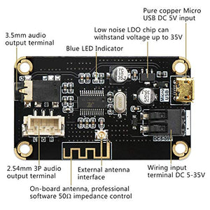 DollaTek Modulo di Ricezione Bluetooth, Scheda Ricevitore Audio Stereo...