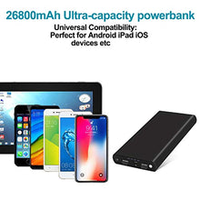 Carica l&#39;immagine nel visualizzatore di Gallery, JUNKER Power Bank 26800mAh 2 Porte, Batteria Esterna capacità Aggiornata... - Ilgrandebazar