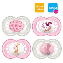 Carica l&#39;immagine nel visualizzatore di Gallery, MAM Original Latex Ciuccio 16+ mesi Flowers &amp; Friends, 4 pezzi, 2... - Ilgrandebazar