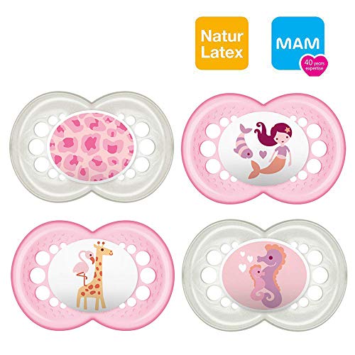MAM Original Latex Ciuccio 16+ mesi Flowers & Friends, 4 pezzi, 2... - Ilgrandebazar