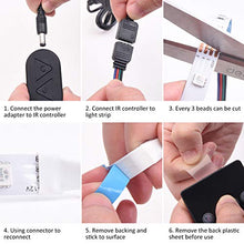 Carica l&#39;immagine nel visualizzatore di Gallery, BACKTURE Striscia LED, 5M 150 LED RGB 5050 Intelligente Retroilluminazione 5m