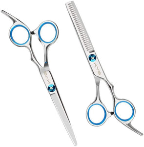 Set di Forbici Professionali da Parrucchiere in Acciaio Inossidabile Set Forbici per Capelli Barbiere, Forbici per Taglio Capelli con Custodia Forbici Foltire