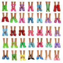Carica l&#39;immagine nel visualizzatore di Gallery, Miunana 20 Articoli Fatti A 5 Abiti + 5 Pantaloni + 10 Pcs Scarpe Per Barbie - Ilgrandebazar