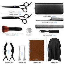 Carica l&#39;immagine nel visualizzatore di Gallery, Sunandy 14 in 1 Forbici Parrucchiere Professionali Kit per taglio dei...