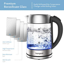 Carica l&#39;immagine nel visualizzatore di Gallery, Bollitore Elettrico, Homgeek Acqua Elettrico Veloce da 2200W /...