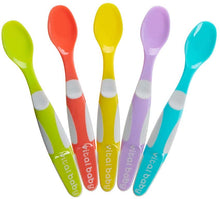 Carica l'immagine nel visualizzatore di Gallery, vitale Baby NOURISH Start Cucchiai per lo svezzamento, punta flessibile e morbida, confezione da 5, senza BPA, 4 mesi +