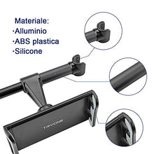 Carica l&#39;immagine nel visualizzatore di Gallery, Tryone Supporto Tablet Poggiatesta Auto, supporto per tablet sedile Nero
