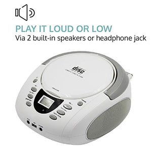 LONPOO Lettore CD Portatile, Radio Portatili Boombox MP3 Portatili...