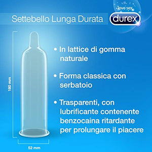 Durex Settebello Lunga Durata Preservativi Ritardanti per Prolungare 12 unità - Ilgrandebazar