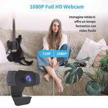 Carica l&#39;immagine nel visualizzatore di Gallery, wansview Webcam 1080P con Microfono, PC Laptop Desktop Computer USB 2.0 Full...