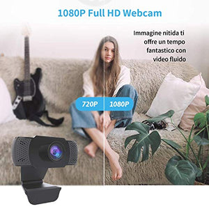 wansview Webcam 1080P con Microfono, PC Laptop Desktop Computer USB 2.0 Full...