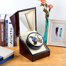 Carica l&#39;immagine nel visualizzatore di Gallery, Uten watch winder Scatola orologio a carica automatica in legno per 2... - Ilgrandebazar