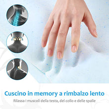 Carica l&#39;immagine nel visualizzatore di Gallery, Levesolls Cuscino Cervicale Memory con Altezza Regolabile, Cervicale... - Ilgrandebazar