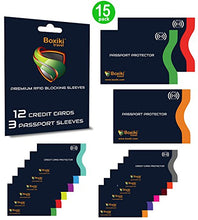 Carica l'immagine nel visualizzatore di Gallery, RFID Porta documenti, Set di 15 con codice a colori | 12x Custodie Allegro