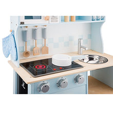 Carica l'immagine nel visualizzatore di Gallery, New Classic Toys Kitchenette-Modern-Electric Cooking, Colore Blu, 11065 Blu