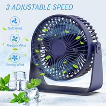Carica l'immagine nel visualizzatore di Gallery, TedGem Ventilatore USB, da Tavolo Portatile...