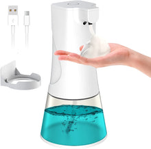 Carica l'immagine nel visualizzatore di Gallery, Cocoda Dispenser Sapone Automatico, 350ml Touchless Schiumogeno Dispenser Automatico con Regolabile Volume Produzione, IPX4 Impermeabile, Ricaricabile Erogatore Sapone Automatico per Cucina Bagno WC