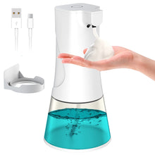 Carica l'immagine nel visualizzatore di Gallery, Cocoda Dispenser Sapone Automatico, 350ml Touchless Schiumogeno Dispenser Automatico con Regolabile Volume Produzione, IPX4 Impermeabile, Ricaricabile Erogatore Sapone Automatico per Cucina Bagno WC