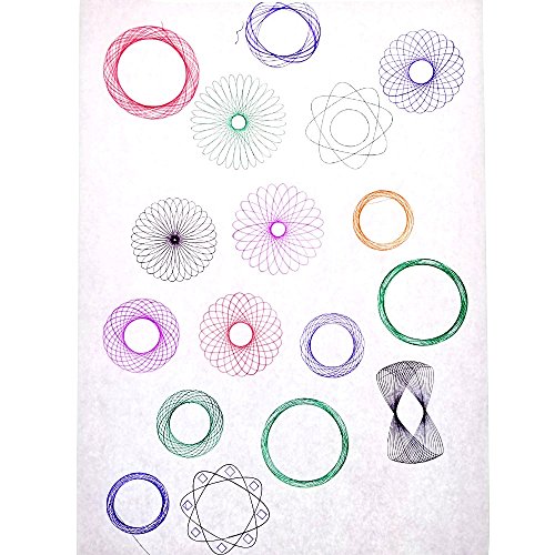JZK 10 x Spirografo per Bambini Mandala + 10 Penne Colorate a multicol –