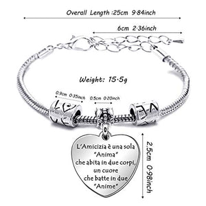 lauhonmin Regali di Amicizia dei Migliori Braccialetti degli Amici -... - Ilgrandebazar