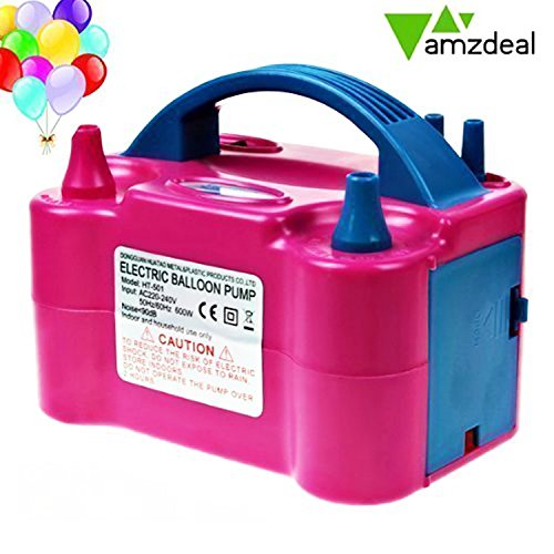 Amzdeal® Pompa a palloncino gonfiabile è un buon assistente festa Rosso 600w - Ilgrandebazar