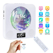 Carica l&#39;immagine nel visualizzatore di Gallery, Lettore CD/DVD Portatile Bluetooth Gueray CD DVD Montabile a Parete...