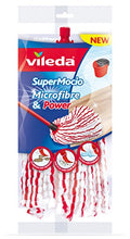 Carica l&#39;immagine nel visualizzatore di Gallery, Vileda SuperMocio Microfibre &amp; Power Testa del mocio, Fibra, Multicolore,... - Ilgrandebazar