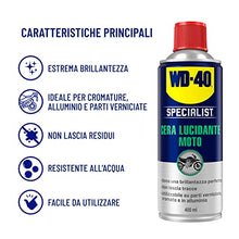Carica l'immagine nel visualizzatore di Gallery, WD-40 Specialist Cera Lucidante Moto Spray, Contiene Cera Carnauba per una Finitura Perfetta ed Ultra Brillante, 400 ml
