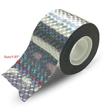 Carica l&#39;immagine nel visualizzatore di Gallery, 110m x 5 cm Nastro Repellente olografico Riflettente, per 110 m x 5