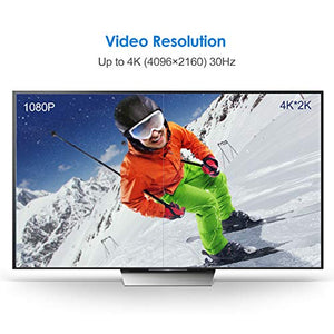 Rankie Cavo Micro HDMI a ad Alta velocità, Supporta Ethernet, 1.8m, Nero