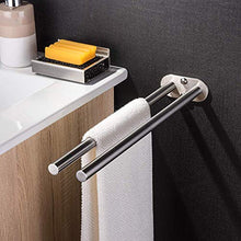 Carica l'immagine nel visualizzatore di Gallery, ZUNTO Bagno Porta Salviette da Parete Acciaio Inox Portasciugamani 40cm 2...