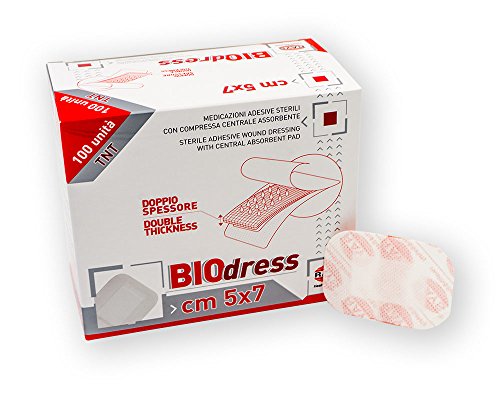 ONFARMA 100 BIO Dress cm 7x5 medicazioni adesive sterili Traspiranti cerotti... - Ilgrandebazar