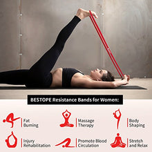 Carica l&#39;immagine nel visualizzatore di Gallery, POWER GUIDANCE  Bestope Bande Elastiche Fitness,Fasce di Rosso (1 Pezzi)