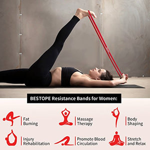POWER GUIDANCE  Bestope Bande Elastiche Fitness,Fasce di Rosso (1 Pezzi)