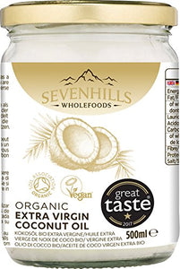 Sevenhills Wholefoods Crudo Vergine Extra Olio Di Cocco Bio, Spremuto 500 ml
