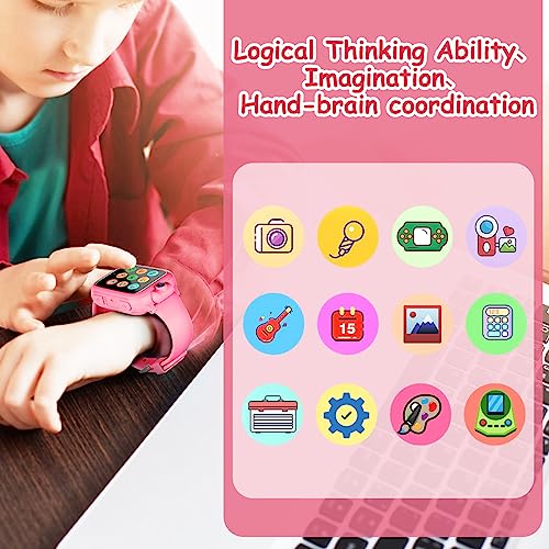 Smartwatch Per Bambini 2-13 Anni - Orologio Con Fotocamera, Giochi, Musica E Contapassi, Regalo Ideale - Foto 6