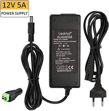 Carica l&#39;immagine nel visualizzatore di Gallery, LEDMO Alimentatore 12V 5A Trasformatore 12v 5a 60w