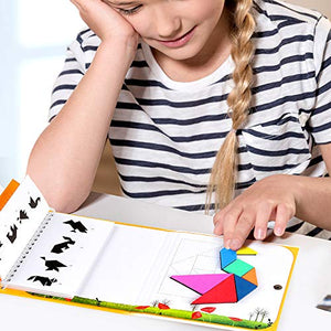 Coogam Tangram magnetici da Viaggio Tangrams Gioco Jigsaw Shapes... - Ilgrandebazar