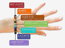 Carica l&#39;immagine nel visualizzatore di Gallery, J.Fée Energia Guarigione Equilibrio Bracciale 8 mm Reiki 2 bracciali Chakra - Ilgrandebazar
