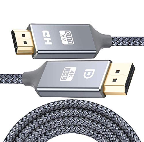 Snowkids Cavo DisplayPort a HDMI 1.4-1,8m 4K Ultra HD Maschio Grigio-1.8M
