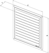 Carica l&#39;immagine nel visualizzatore di Gallery, acciaio inossidabile griglia ventilazione di aerazione cover mittel - Ilgrandebazar