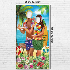 Hawaiian Aloha Decorazioni per Feste Coppia di Foto Luau Prop, Tessuto...